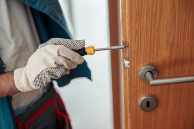 Handyman Fixing Door